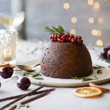 Load image into Gallery viewer, McLaren’s Christmas Pudding With Chocolate & Orange Liqueur (4 people)