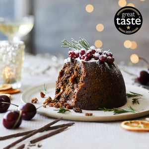 Pudding de Noël de Mclaren dans une boîte cadeau en bois